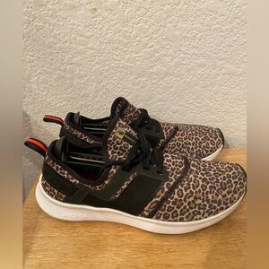 New Balance Leopard Pattern Sneakers with Black and White Accents